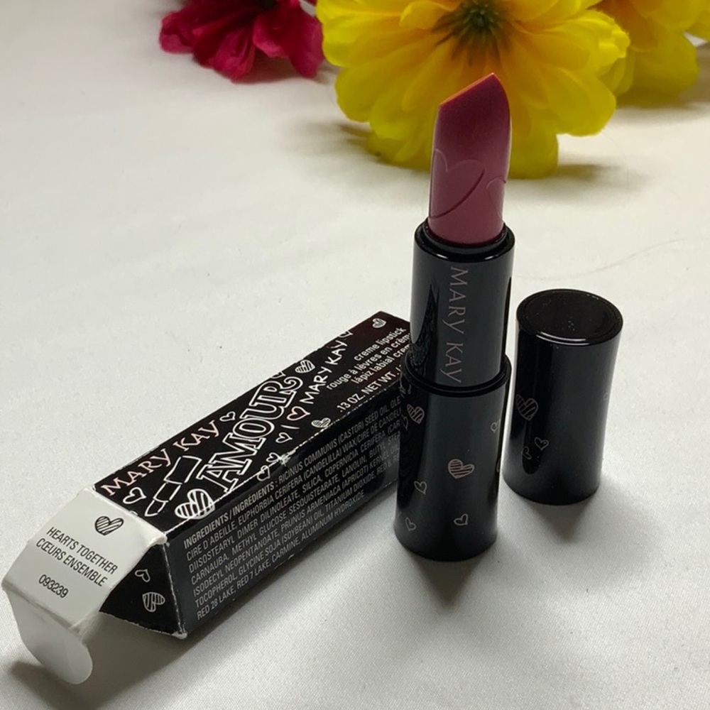 Mary Kay Pink Lipstick Hearts Together